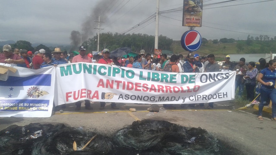 Protesta MINOSA